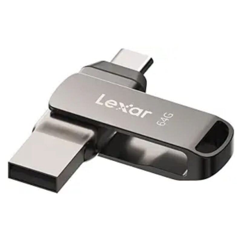 64GB Lexar® Dual Type-C and Type-A USB 3.1 flash drive, up to 130MB_s read