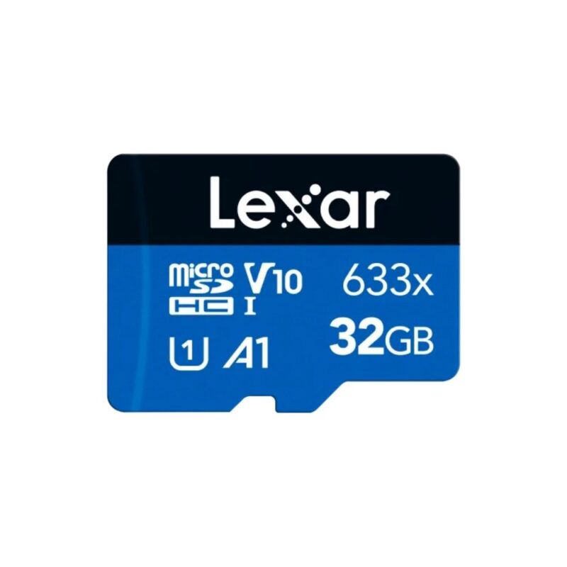 64GB Lexar® High-Performance 633x microSDXC™ UHS-I, up to 100MB_s read 45MB_s write C10 A1 V30 U3