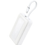 Anker Power Bank (20K, 30W, Built-In USB-C Cable)- White