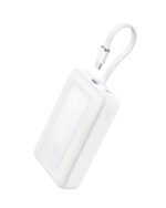 Anker Power Bank (20K, 30W, Built-In USB-C Cable)- White