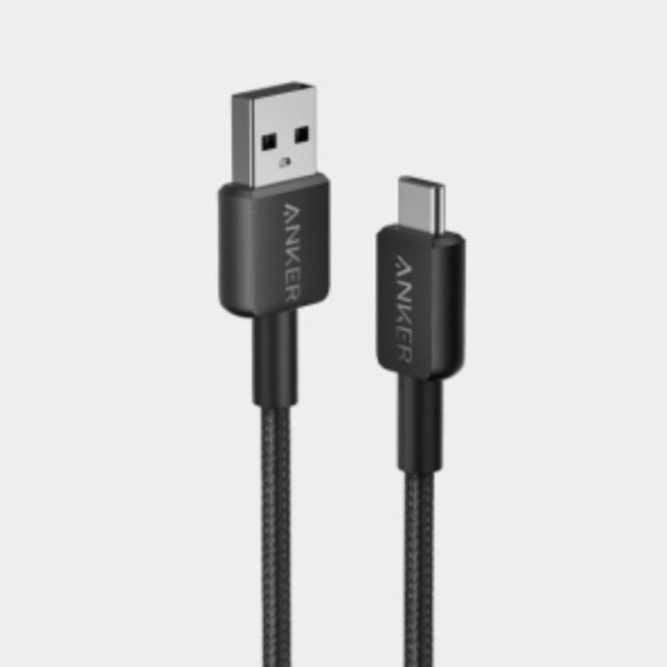 Anker 322 USB-A to USB-C Cable (3ft Braided) Black