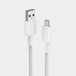 Anker 322 USB-A to USB-C Cable (3ft Braided) White