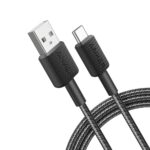 Anker 322 USB-A to USB-C Cable (6ft Braided) Black 1
