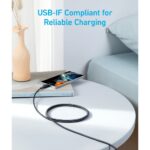 Anker 322 USB-C to USB-C Cable (6ft Braided) Black 3