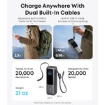 Anker Power Bank (25K, 165W, Built-In Retractable USB-C Cable)- Black 3