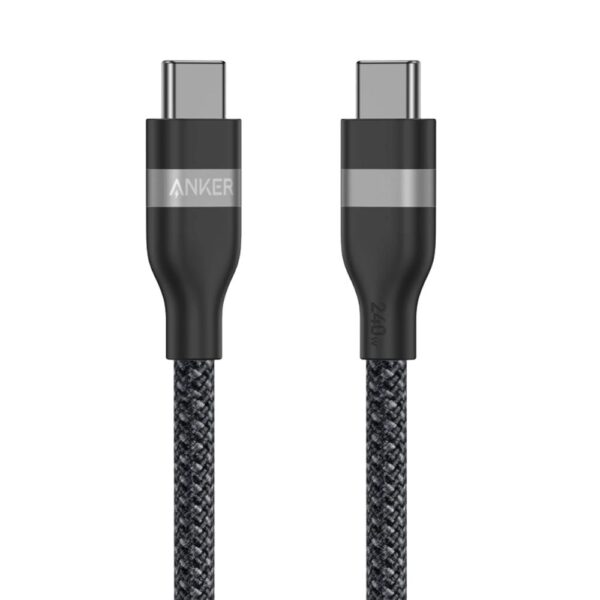 Anker USB-C to USB-C Cable (6ft, 240W)- Black 1