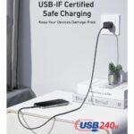 Anker USB-C to USB-C Cable (6ft, 240W)- Black 4