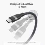 Anker USB-C to USB-C Cable (6ft, 240W)- Black 5