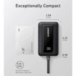 Anker Zolo Power Bank (10K, 22.5W, Built-In USB-C Cable- Black 3