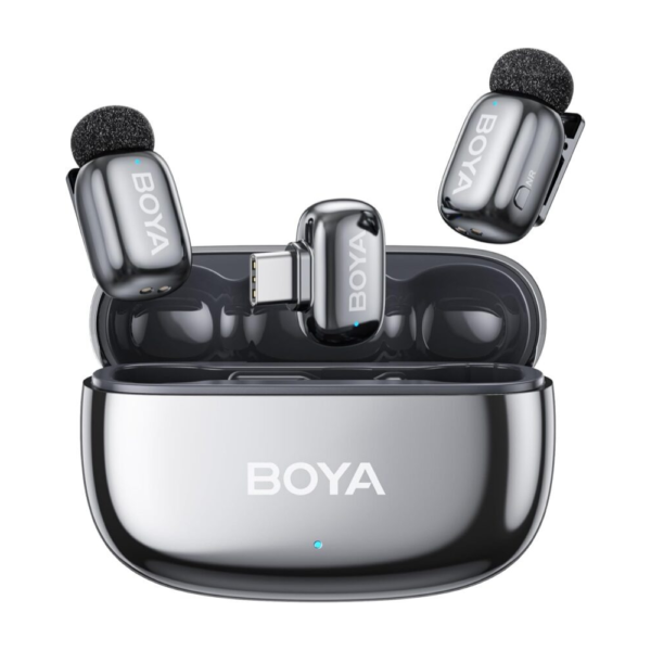 BOYA mini - Ver 2.0 - 1 RX _ 2TX - Type C with Charging Case Space Grey