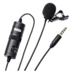 Lavalier microphone for Smartphones and DSLRs (Included LR44 battery)