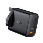 PA-B3 BK Dual-Port 65W PD Wall Charger with GaN Power Tech