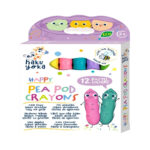 AVENIER HAPPY PEA POD CRAYONS - 12 PASTEL COLOURS