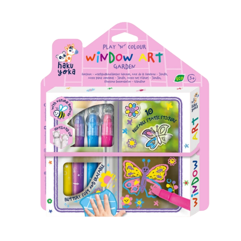 AVENIER PLAY 'N' COLOUR WINDOW ART GARDEN AVENIER PLAY 'N' COLOUR WINDOW ART GARDEN
