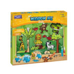 AVENIER PLAY 'N' COLOUR WINDOW ART JUNGLE IMAGE