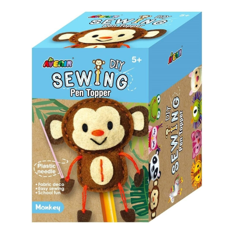 AVENIER SEWING PEN TOPPER - MONKEY