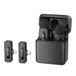 BOYA 2.4GHz Dual-Channel Wireless Microphone -Lightning-2TX-1RX with charging case