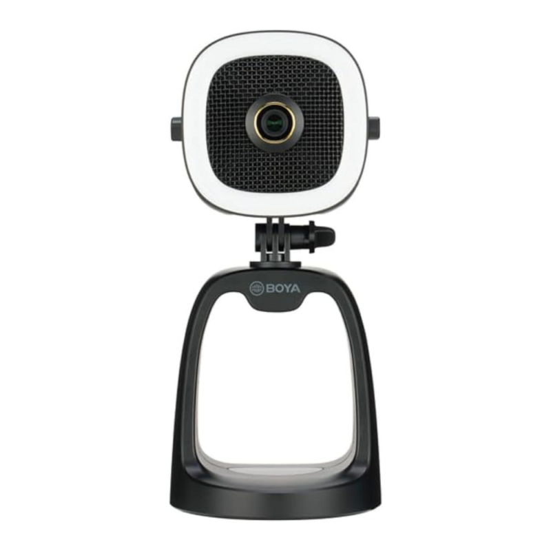 BOYA All-in-one USB Microphone with LED ring light, MIcrophone & 1080p Camera USB-A to USB-C cable (1.2m)