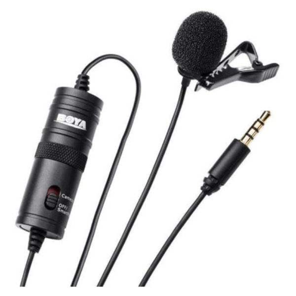 BOYA Lavalier microphone for Smartphones and DSLRs (Included LR44 battery)