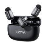 BOYA mini - Ver 2.0 - 1 RX * 2TX - Lightning Connectors with Charging Case Black