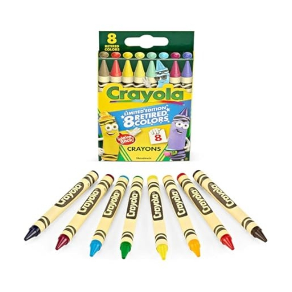 CRAYOLA 8 CT CRAYONS TIPS CHARACTER SHAPES LIMITED EDITION CRAYOLA 8 CT CRAYONS TIPS CHARACTER SHAPES LIMITED EDITION