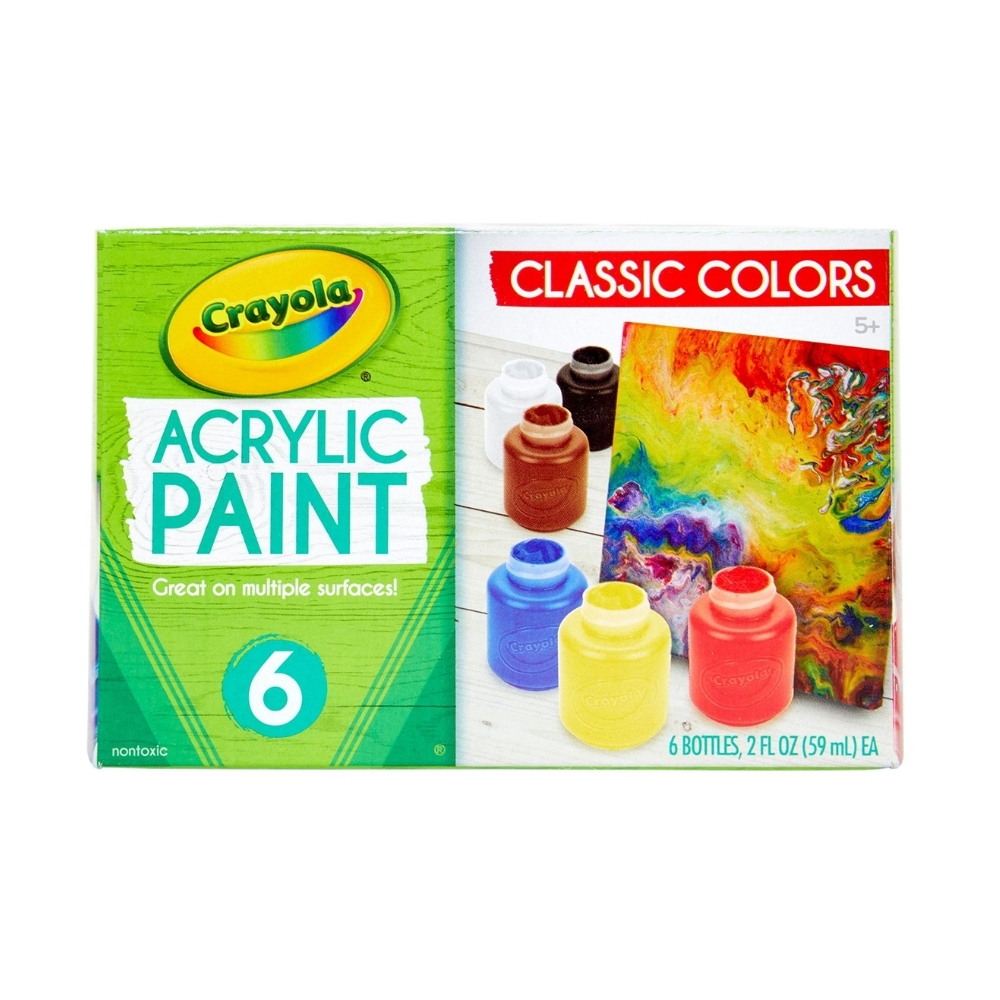 CRAYOLA CRAYOLA ACRYLIC PAINTS 2-OZ. PAINT SET CRAYOLA CRAYOLA ACRYLIC PAINTS 2-OZ. PAINT SET