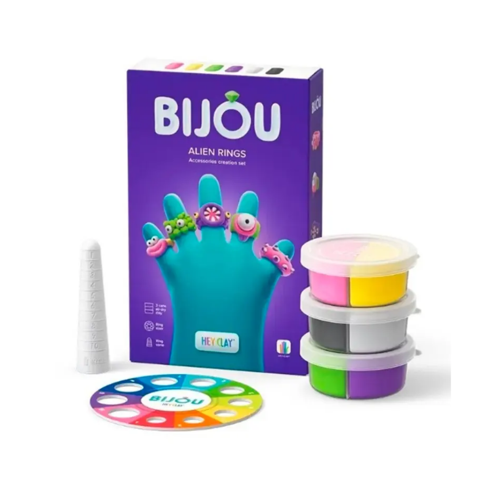 HEY CLAY ALIEN RINGS SERIES BIJOU 3 CANS HEY CLAY ALIEN RINGS SERIES BIJOU 3 CANS