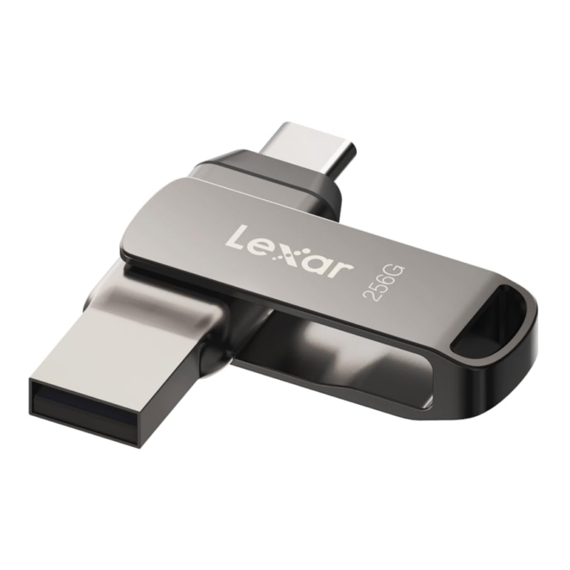 LEXAR 256GB Dual Type-C and Type-A USB 3.1 flash drive, up to 130MB_s read