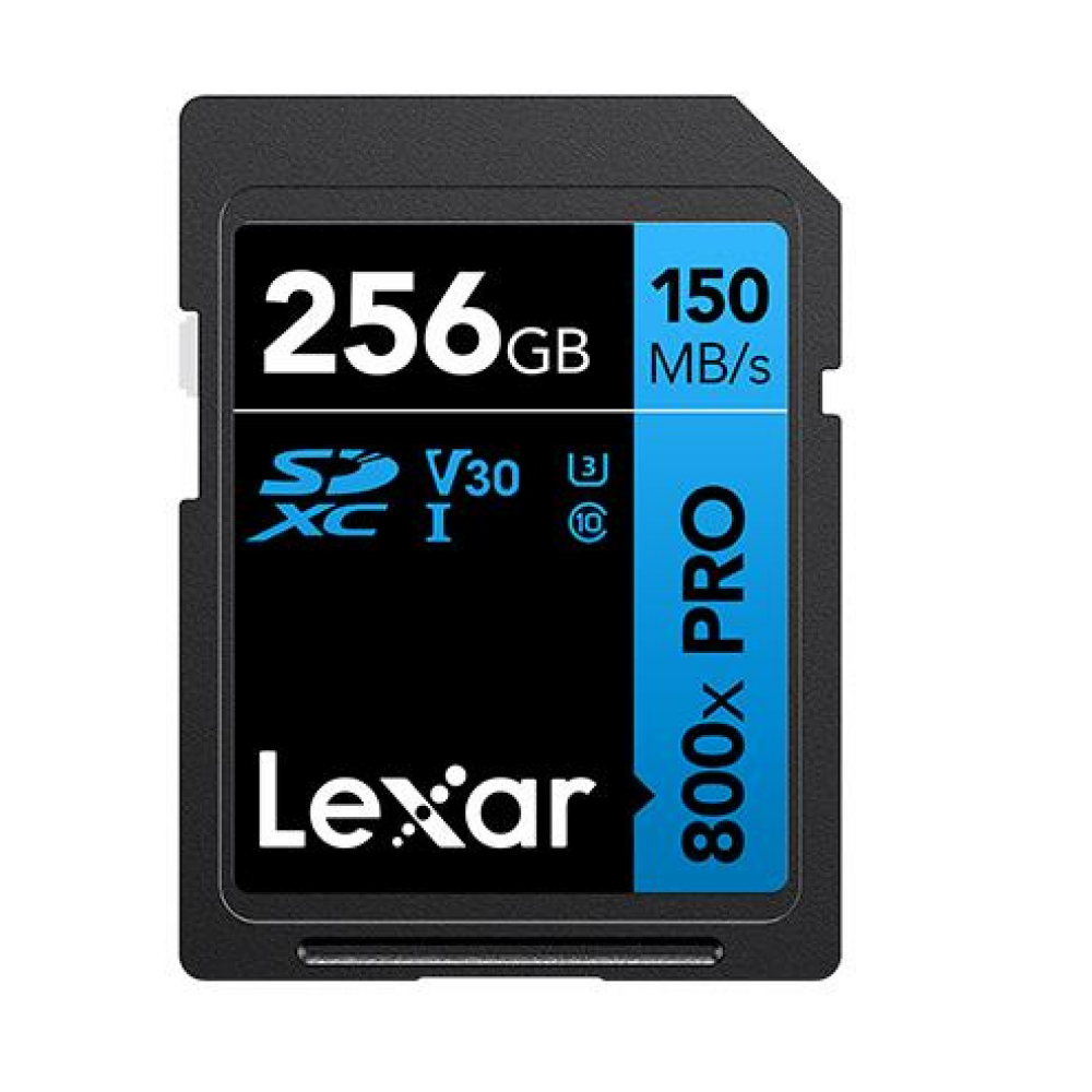 LEXAR 256GB Professional 800x SDXC™ UHS-I cards, up to 120MB_s read 45MB_s write C10 V30 U3 LEXAR 256GB Professional 800x SDXC™ UHS-I cards, up to 120MB_s read 45MB_s write C10 V30 U3