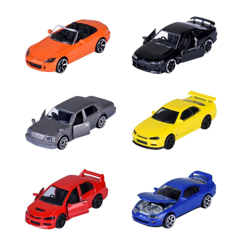 MAJORETTE JDM Legends Premium Cars, 6-asst.