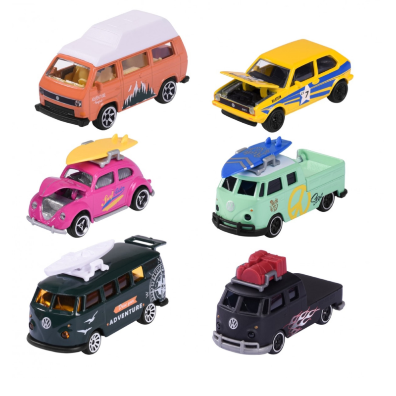 MAJORETTE VW The Originals Deluxe Cars, 6-asst.