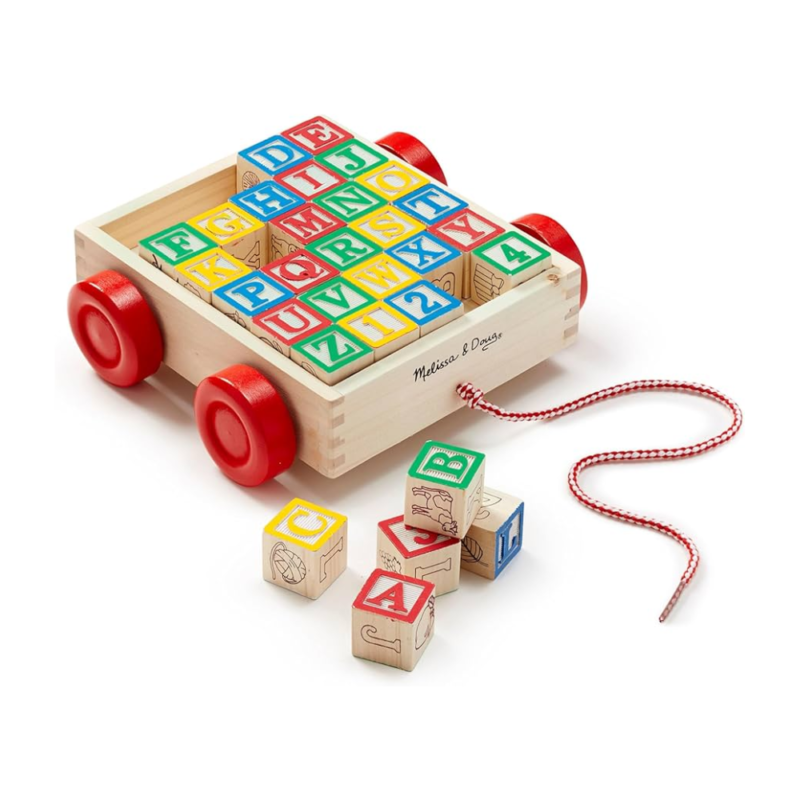 Melissa & Doug Classic ABC Block Cart (UC)