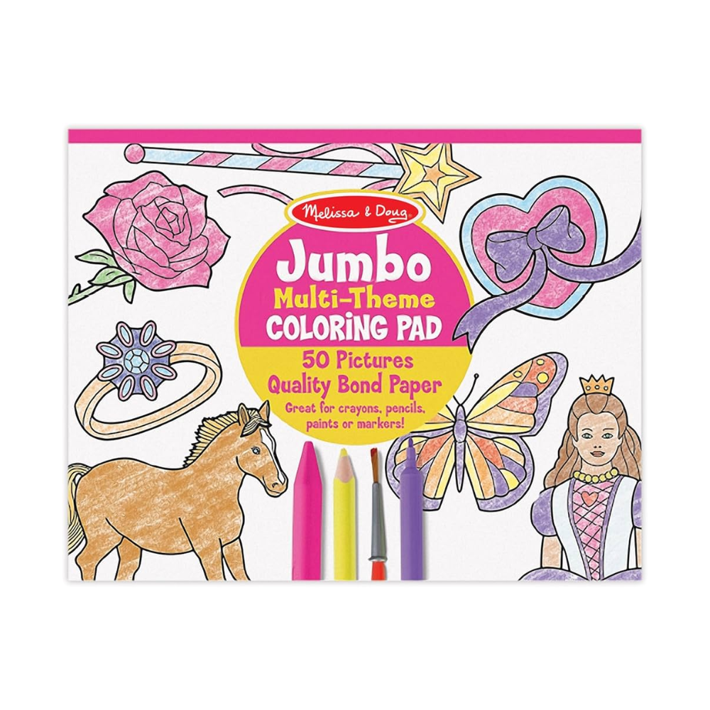 Melissa & Doug Melissa and Doug Jumbo Coloring Pad - Pink (11" x 14") Melissa & Doug Melissa and Doug Jumbo Coloring Pad - Pink (11" x 14")