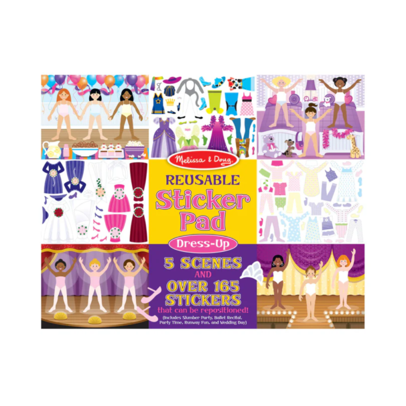 Melissa & Doug Reusable Sticker Pad - Dress-Up