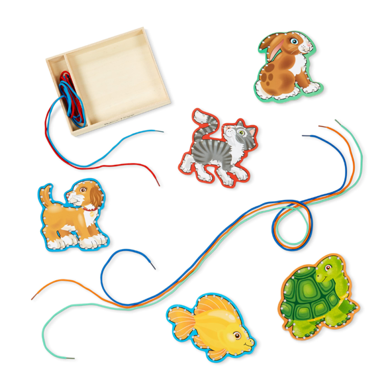 Melissa & Doug Wooden Panels & Laces - Pets