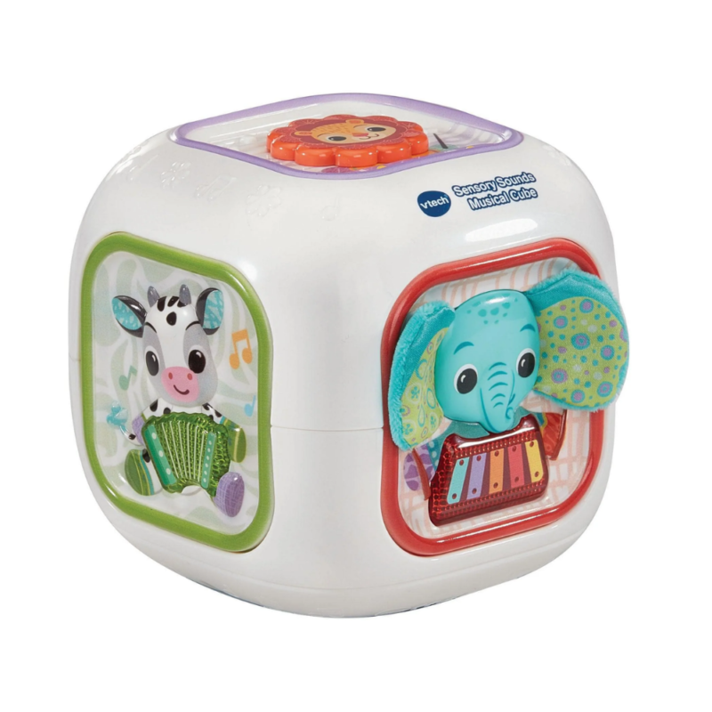 V-TECH SENSORY SOUNDS MUSICAL CUBE