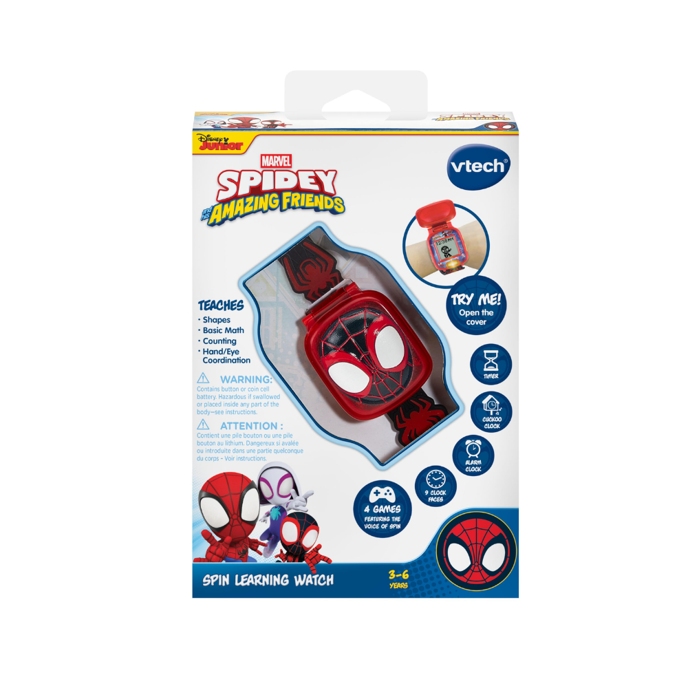 V-TECH SPIDEY AND HIS AMAZING FRIENDS LEARNING WATCH V-TECH SPIDEY AND HIS AMAZING FRIENDS LEARNING WATCH